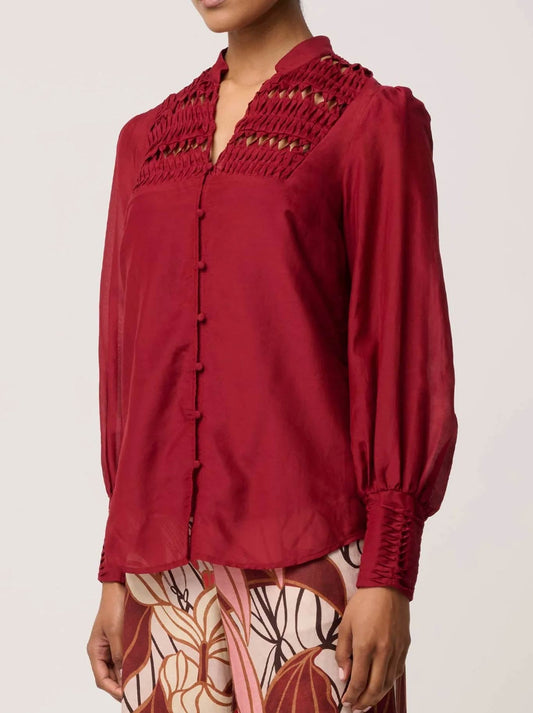 ONCE WAS GILLIAN SHIRT (Ruby)