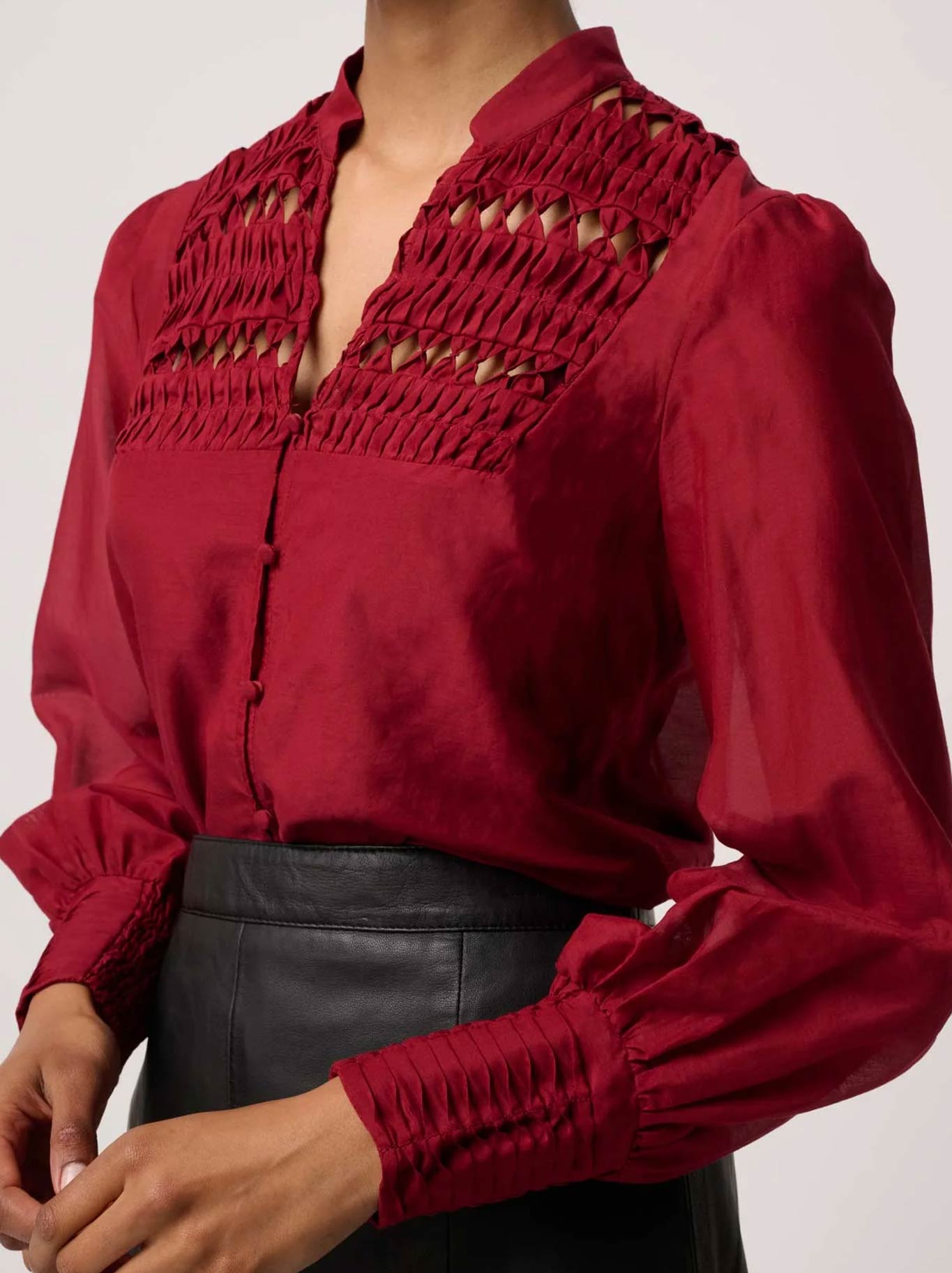 ONCE WAS GILLIAN SHIRT (Ruby)