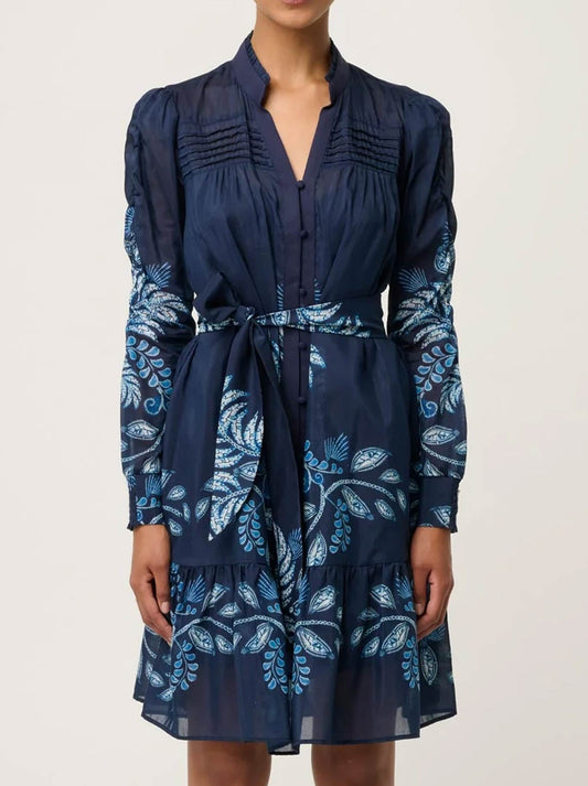 Image of Dresses. Productname: ONCE WAS LANAE DRESS in Moon Lit colour by brand - Once Was