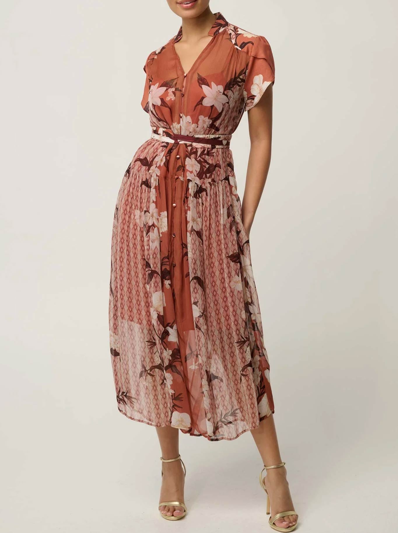 Once Was Perla Dress (Amber Vine)