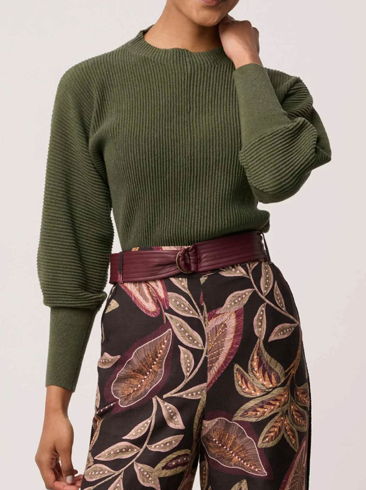 ONCE WAS ROSELLE KNIT (Winter Moss)