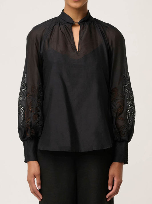 Image of Blouses. Productname: Once Was Simona Blouse in Black colour by brand - Once Was