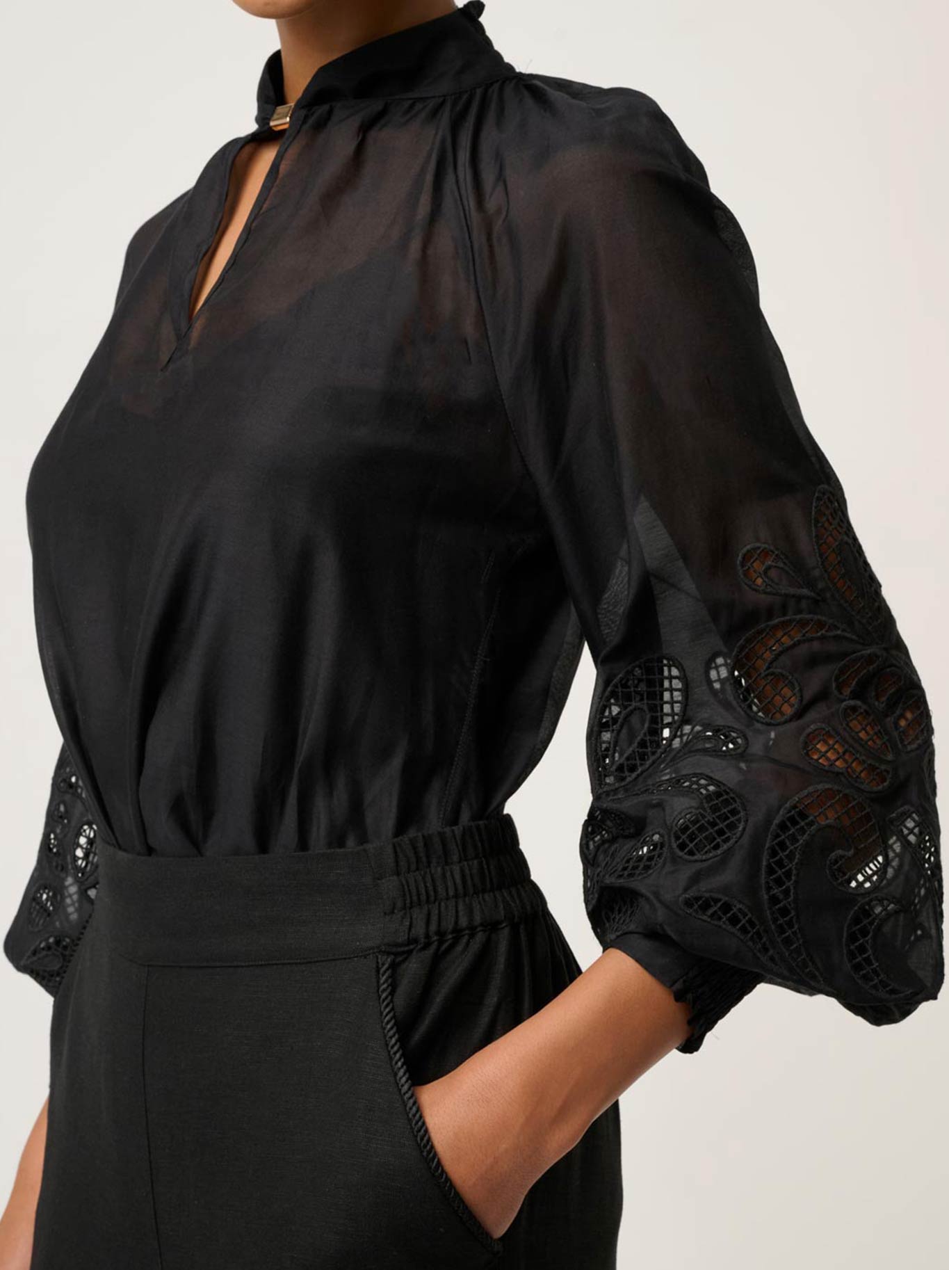 ONCE WAS SIMONA BLOUSE (Black)