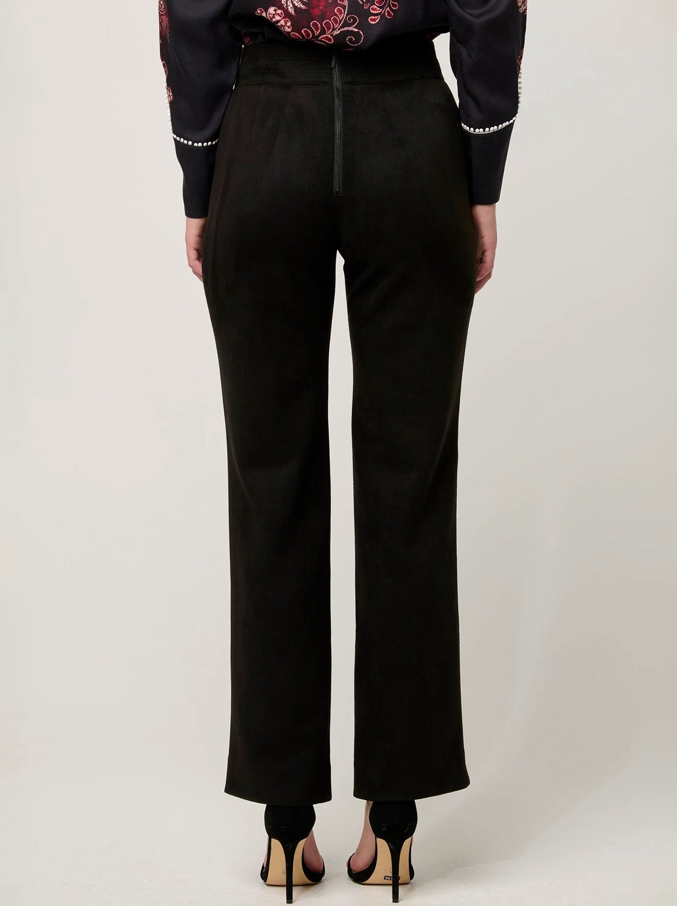 ONCE WAS SCARLETT FAUX SUEDE PANT (Onyx)