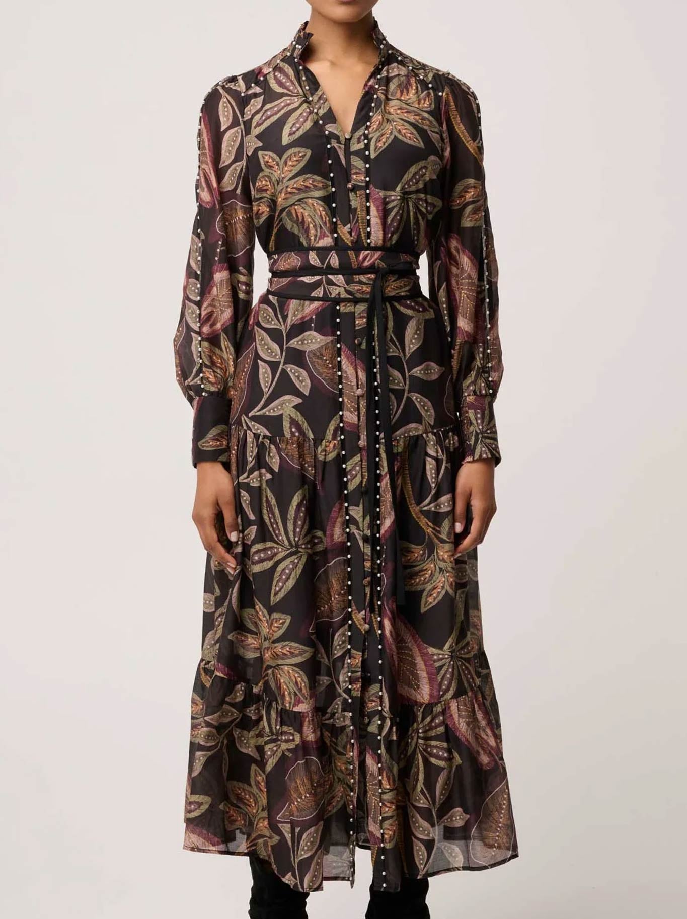 Image of Dresses. Product name - Once Was Wanderlust Dress in Dark Tropique colour by brand - Once Was