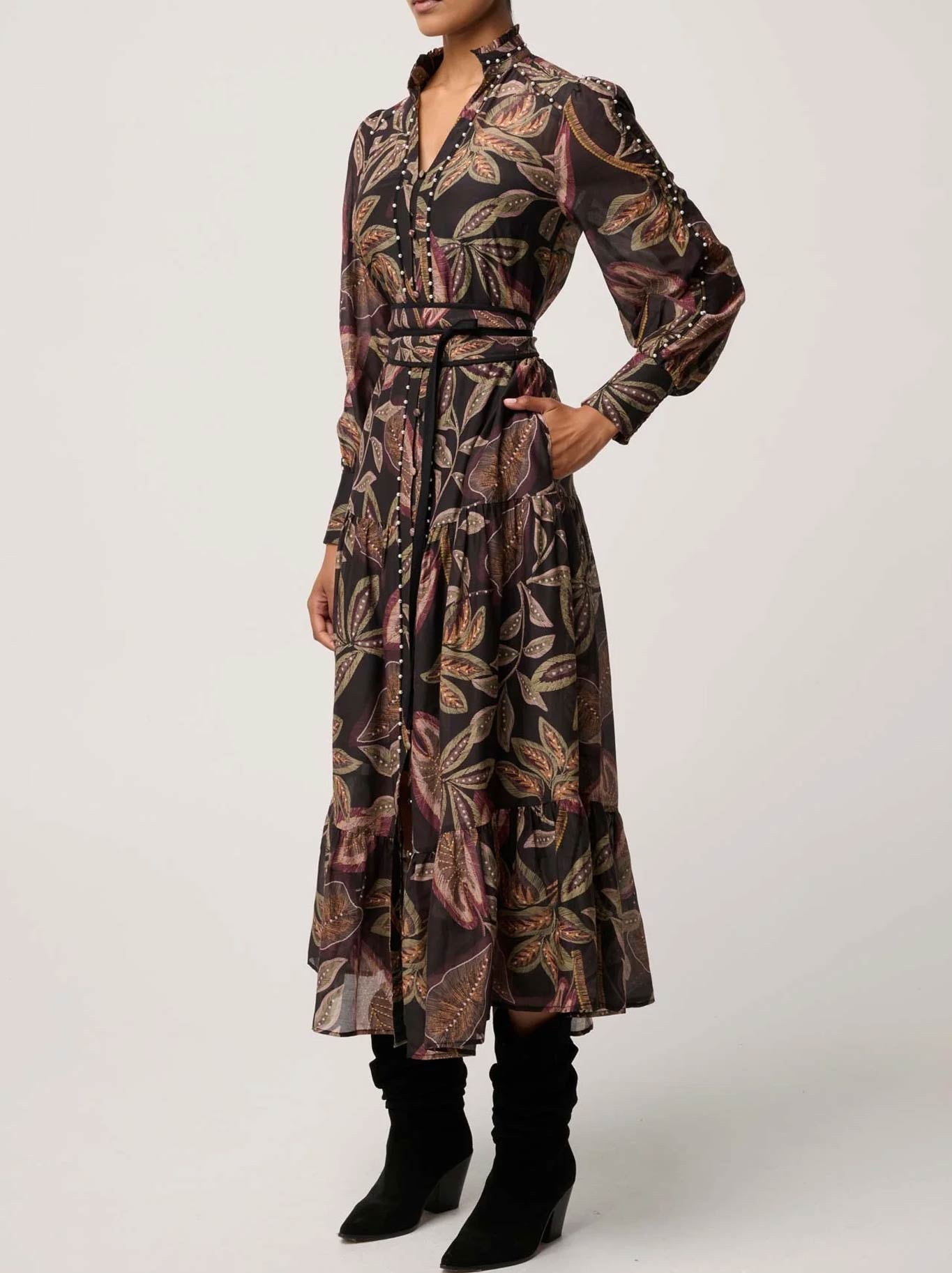 ONCE WAS WANDERLUST DRESS (Dark Tropique)
