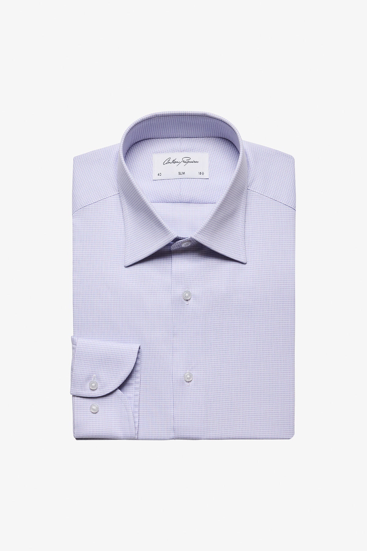 Anthony Squires Onder Formal Shirt Lilac (Microdesign)