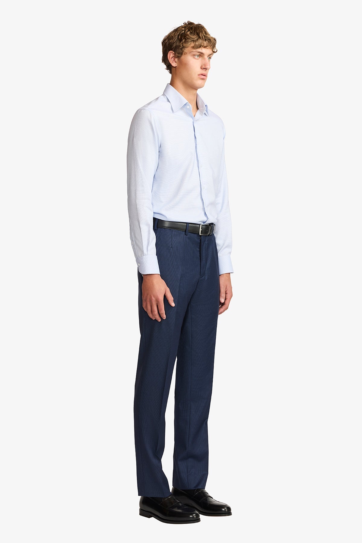 Anthony Squires Onder formal shirt microdesign (Blue)
