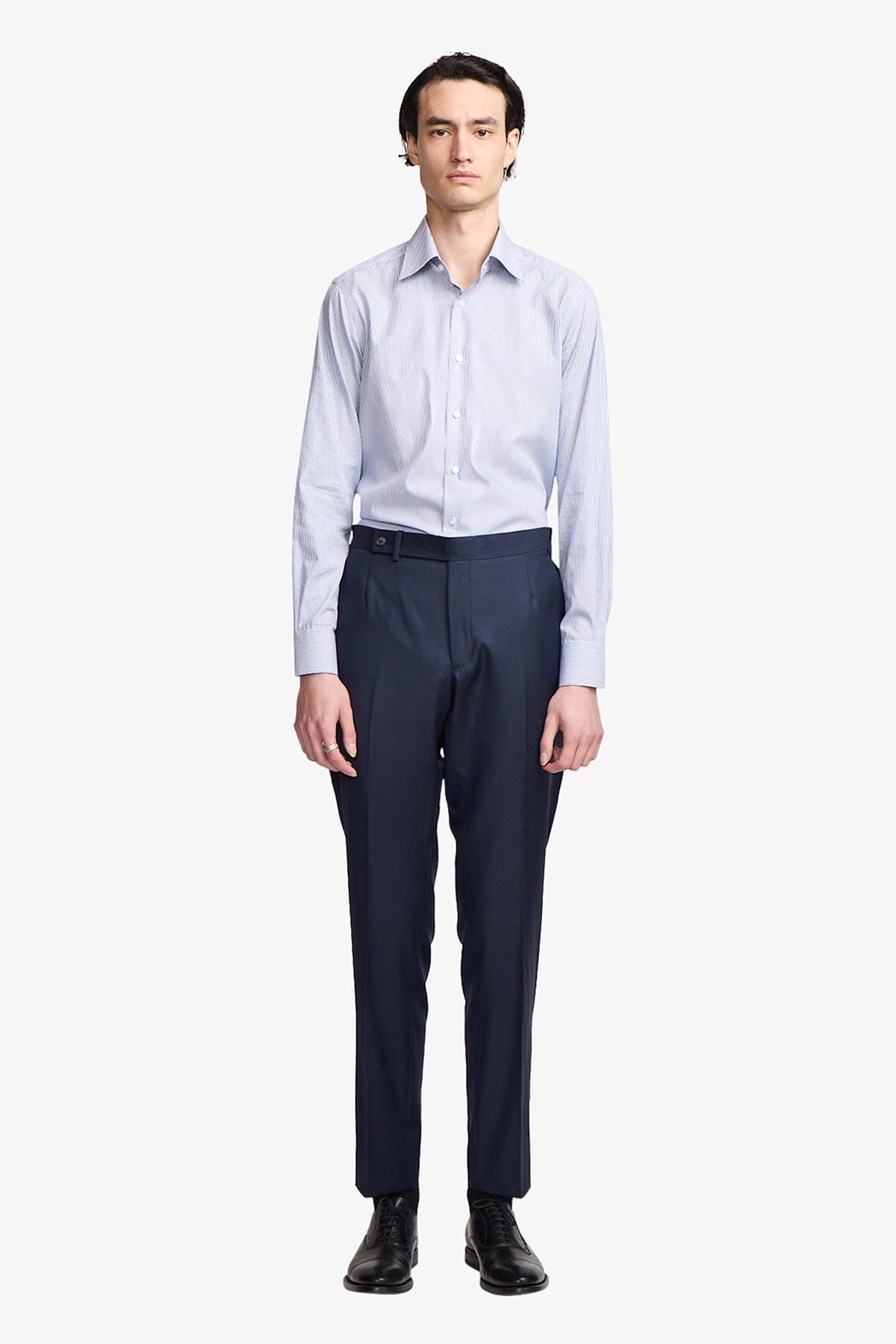 Image of Shirts. Product name - Onder blue stripe in Blue colour by brand - Anthony Squires