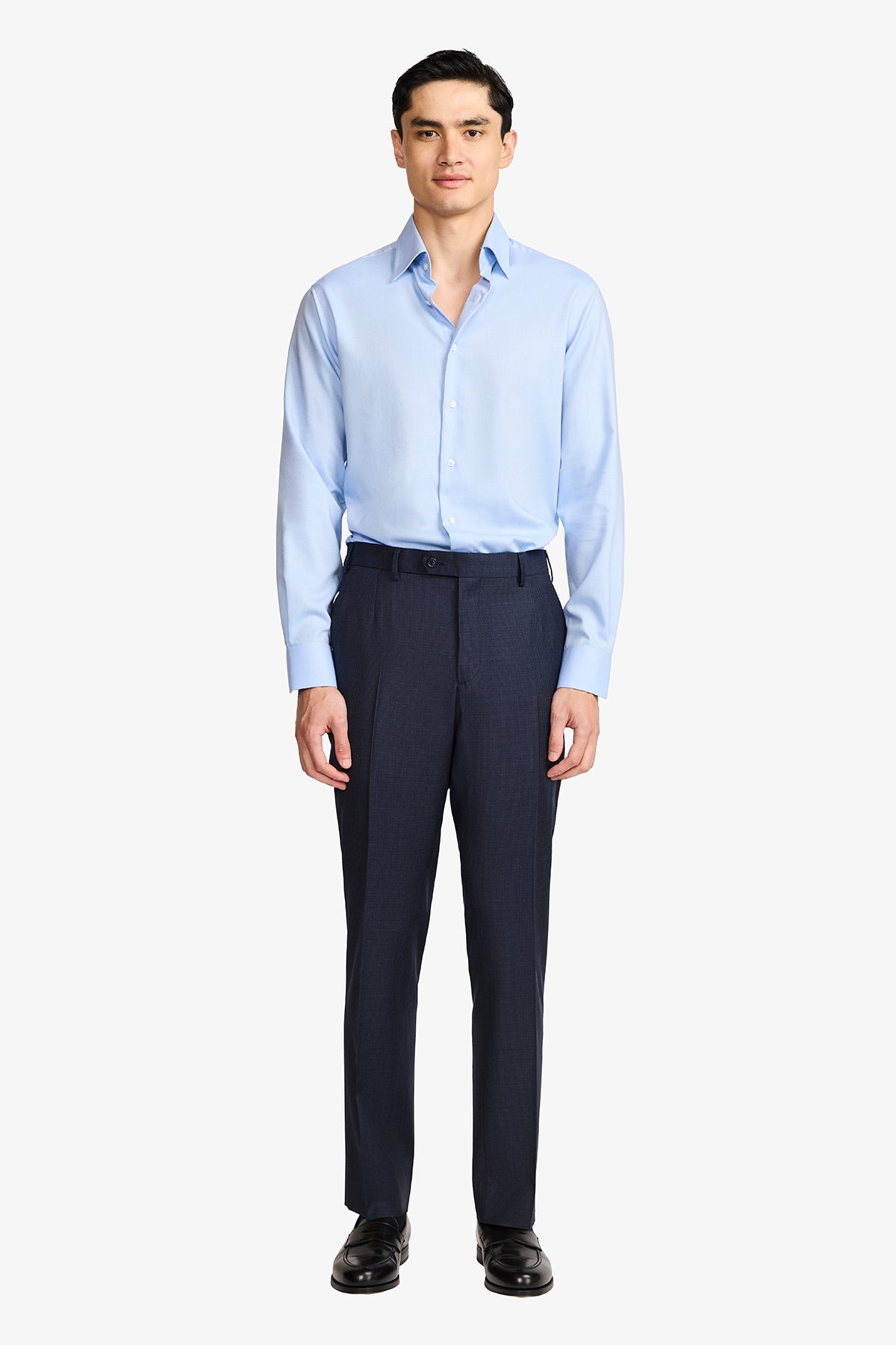 Image of Shirts. Product name - Onder Formal Shirt Bllue Twil in Twil colour by brand - Anthony Squires