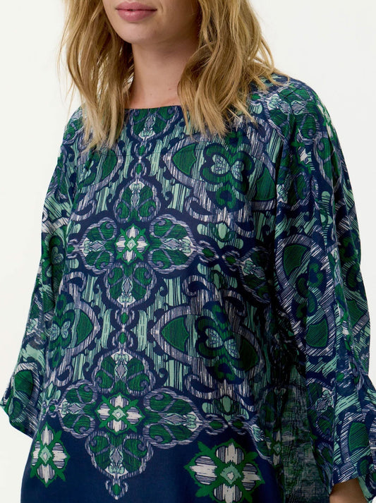 ONE SEASON JACKIE DRESS (Navy Green)