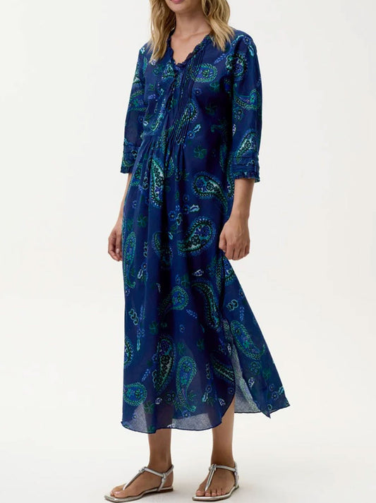 Image of Dresses. Productname: ONE SEASON LONG POPPY DRESS in Navy colour by brand - One Season