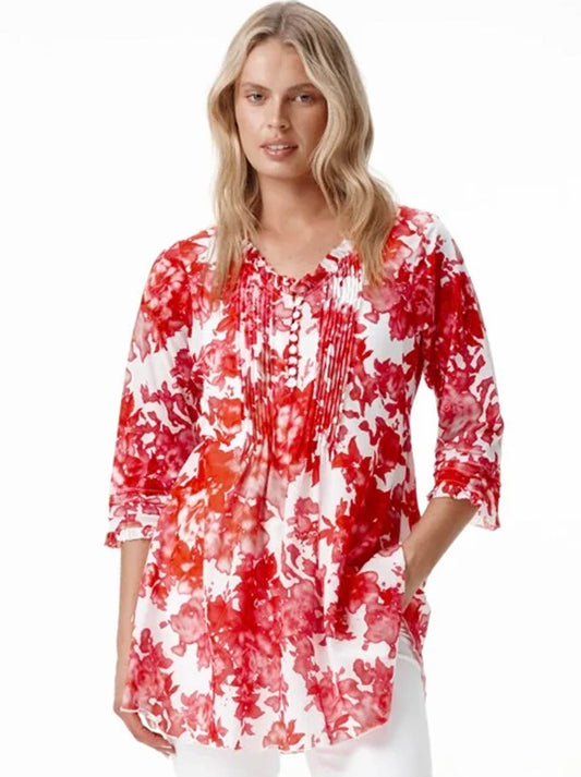 ONE SEASON POPPY TOP (White)