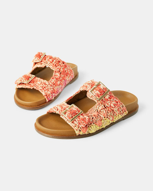 Image of Slippers. Product name - Onyx Slide in Cardinal colour by brand - 0