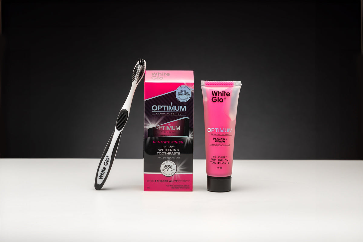 White Glo Optimum Ultimate Finish Whitening Toothpaste