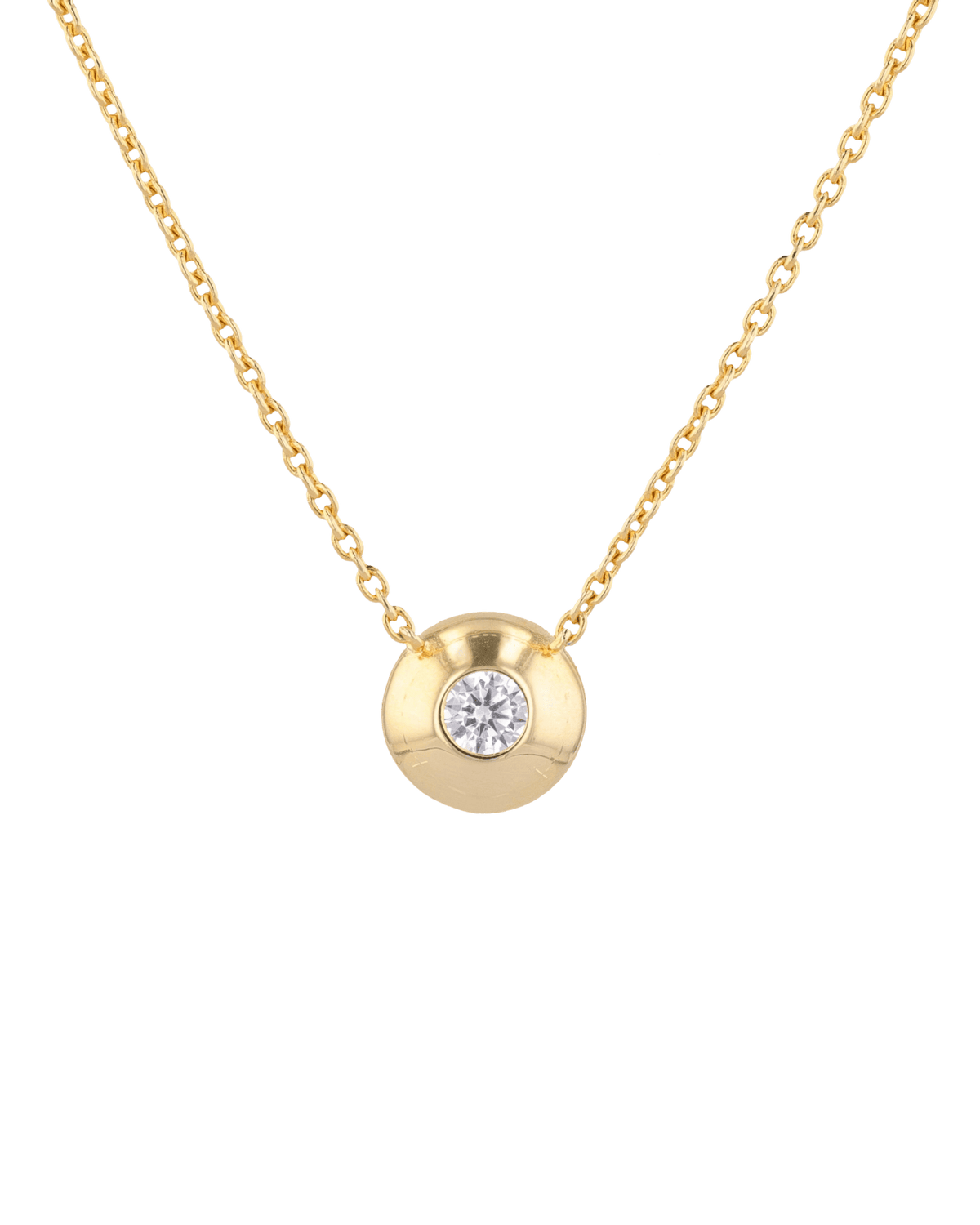Image of Necklaces. Product name - Orbit Gold Diamond Necklace in colour by brand - LAVANA
