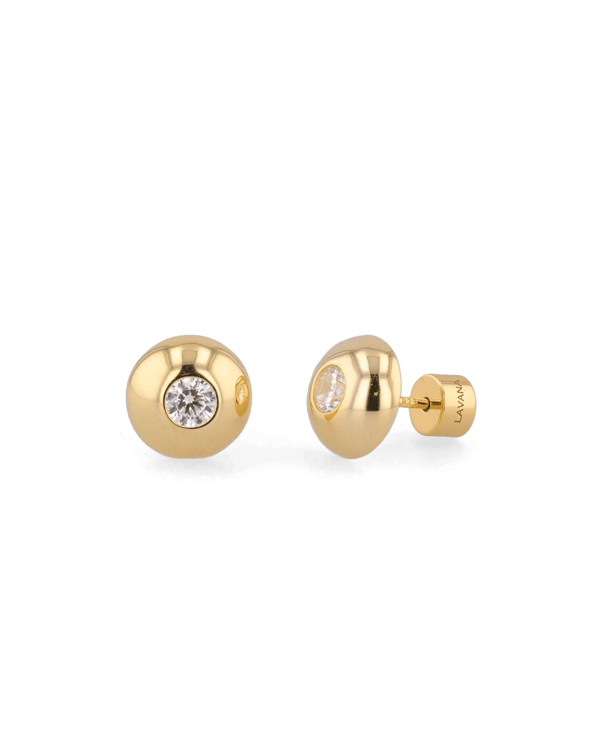 LAVANA Orbit Gold Stud Earrings
