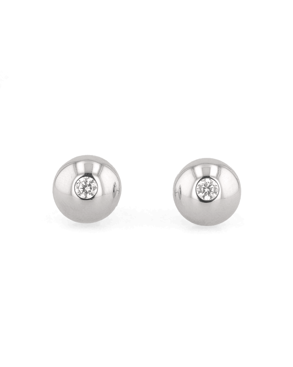 LAVANA Orbit Silver Stud Earrings