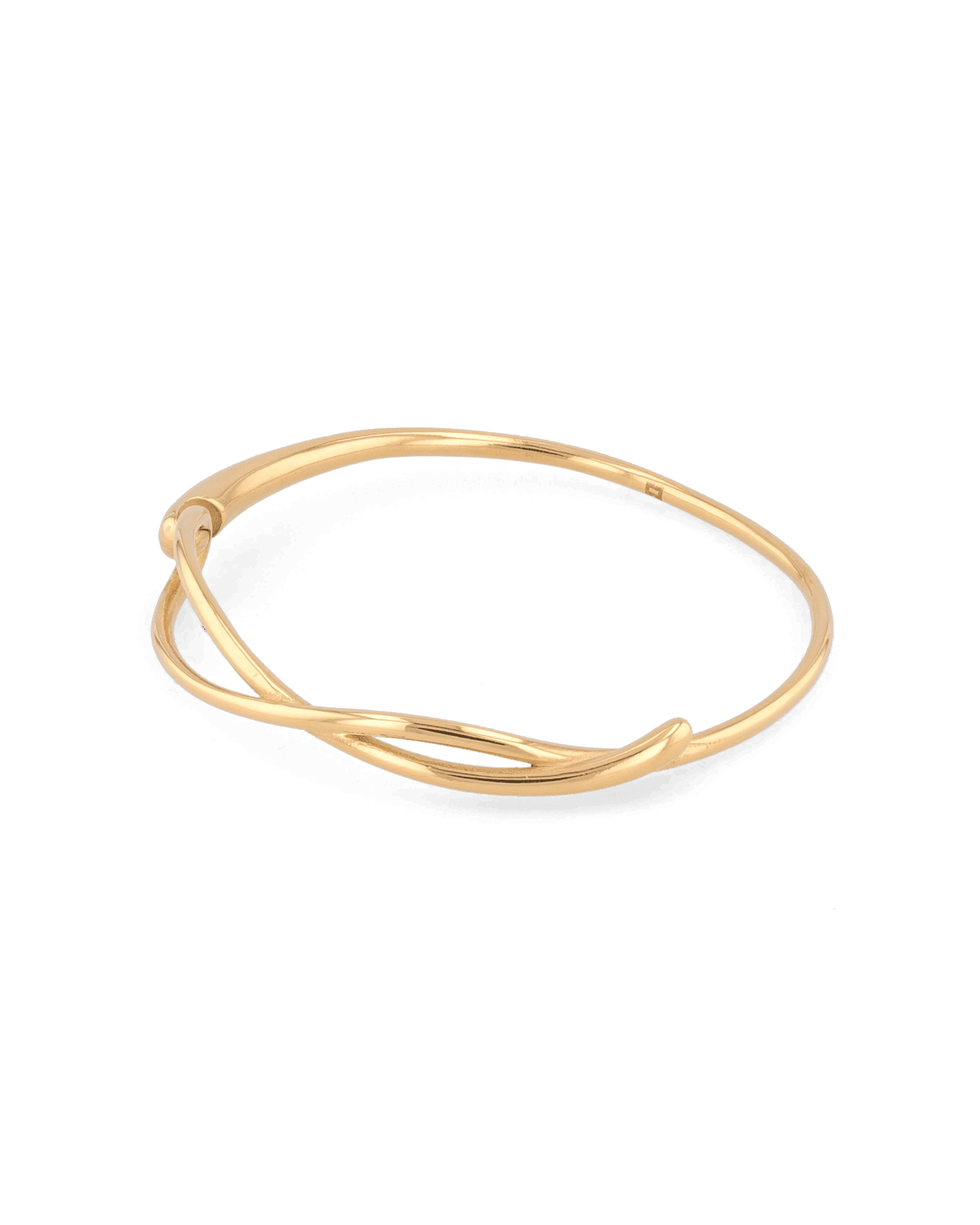 Image of Jewelry. Product name - Organic Fluid Gold Bangle in colour by brand - LAVANA