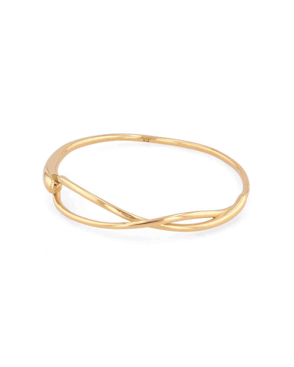 LAVANA Organic Fluid Gold Bangle