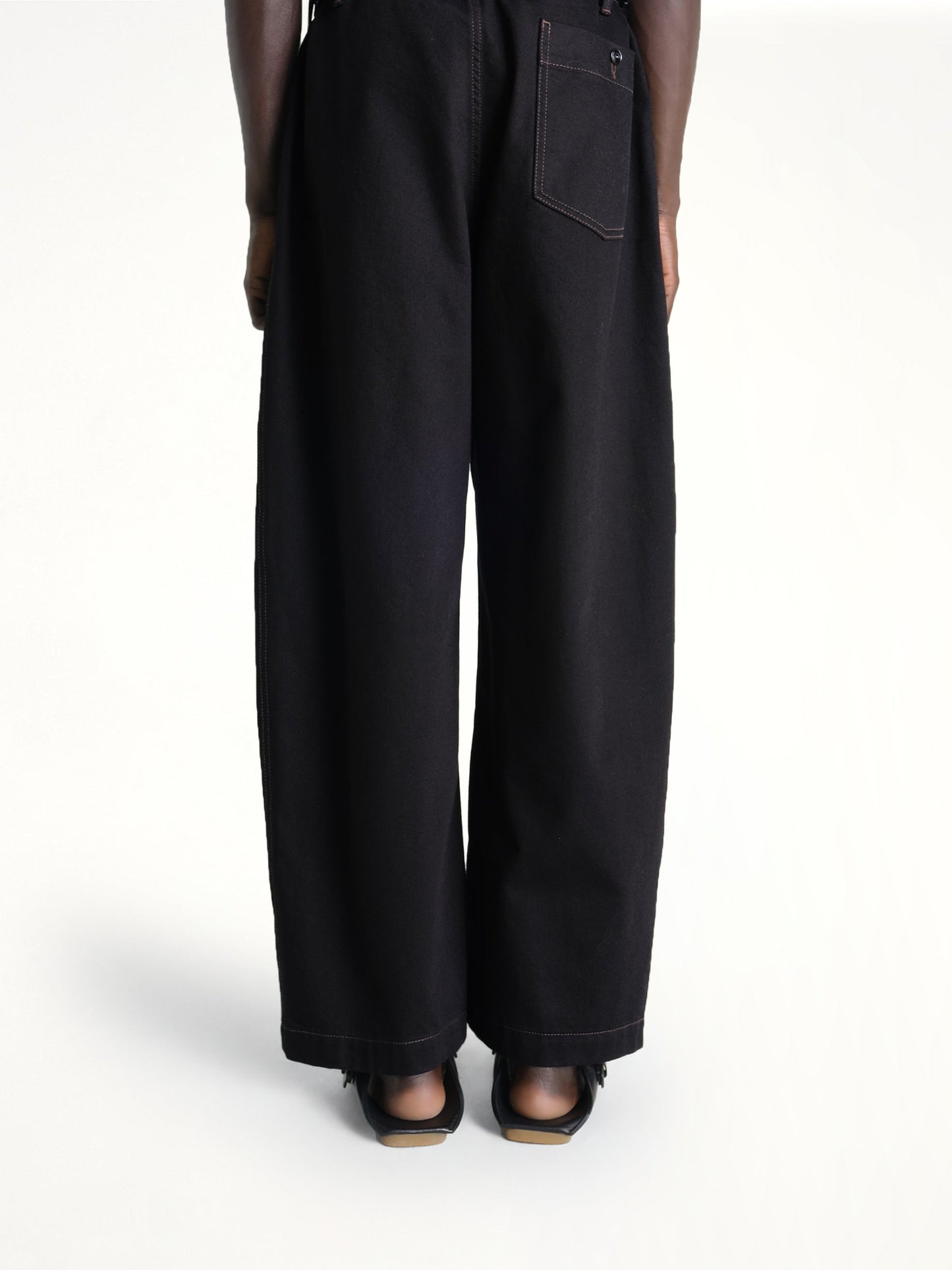 LEMAIRE Maxi Workwear Pants (Black)