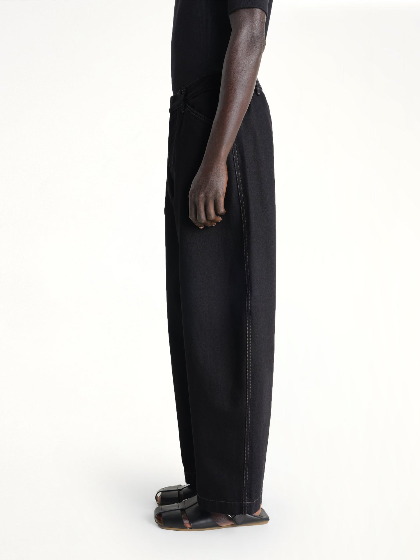 LEMAIRE Maxi Workwear Pants (Black)