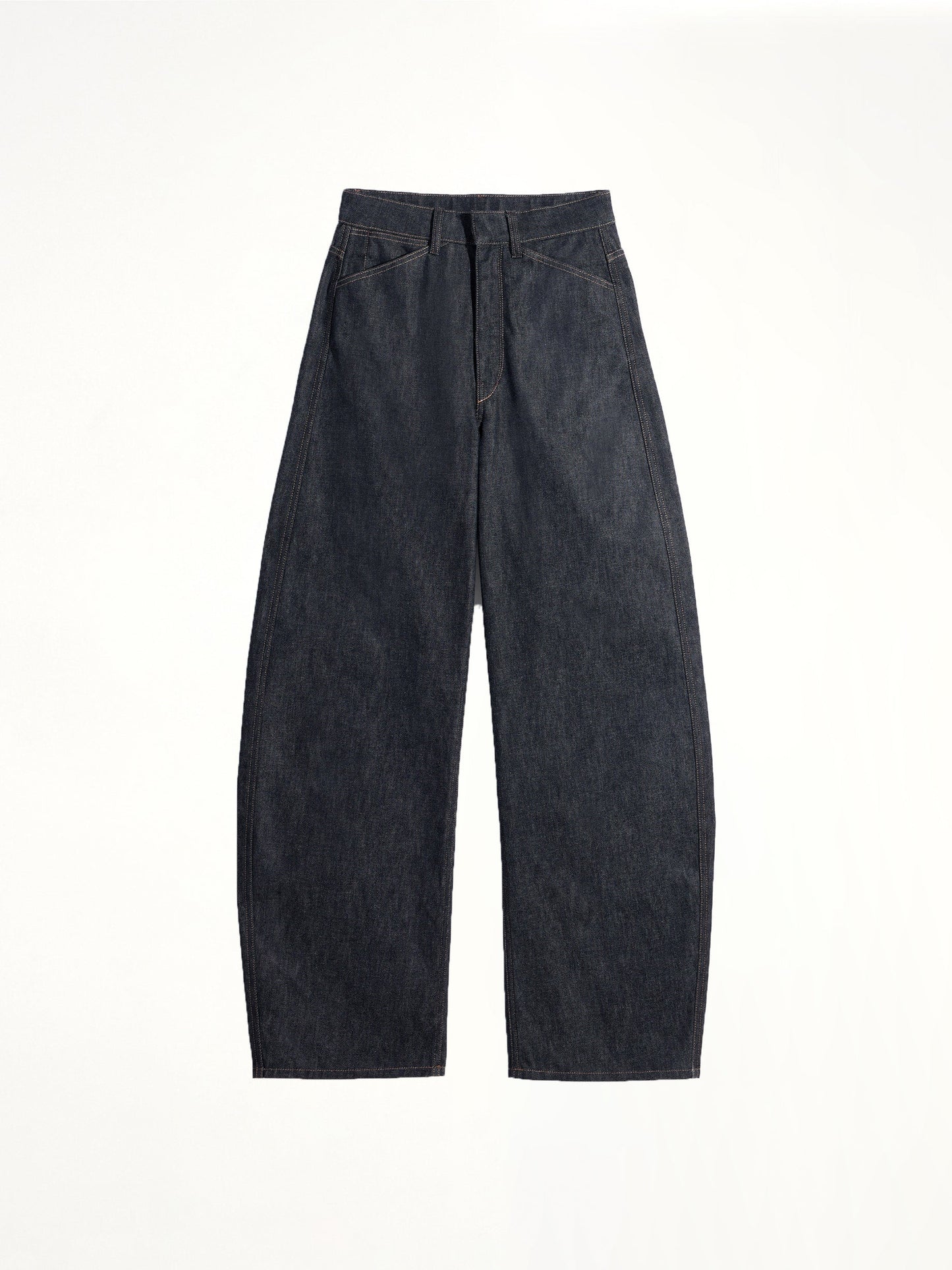 LEMAIRE High Waisted Curved Pants (Indigo)