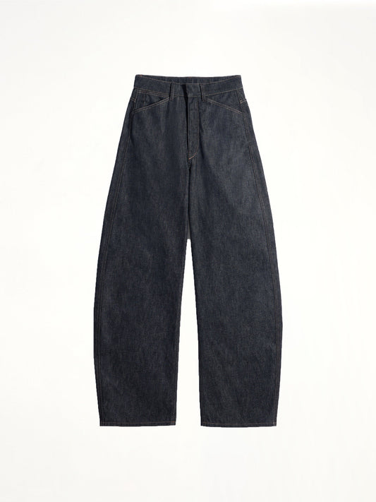 LEMAIRE High Waisted Curved Pants (Indigo)