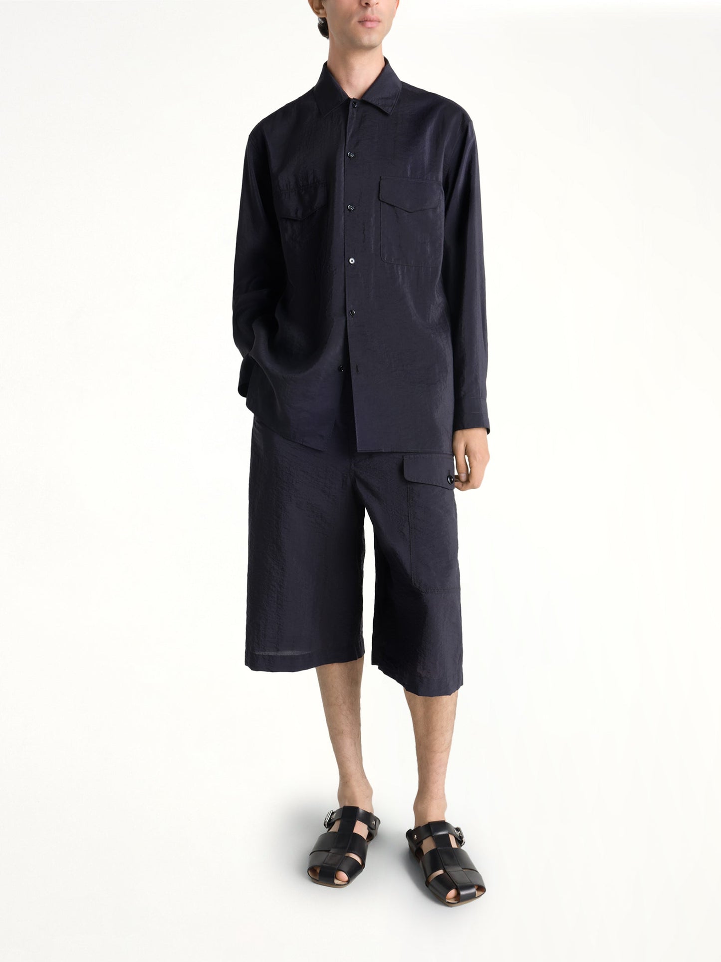 LEMAIRE Cargo Easy Shorts (Black)