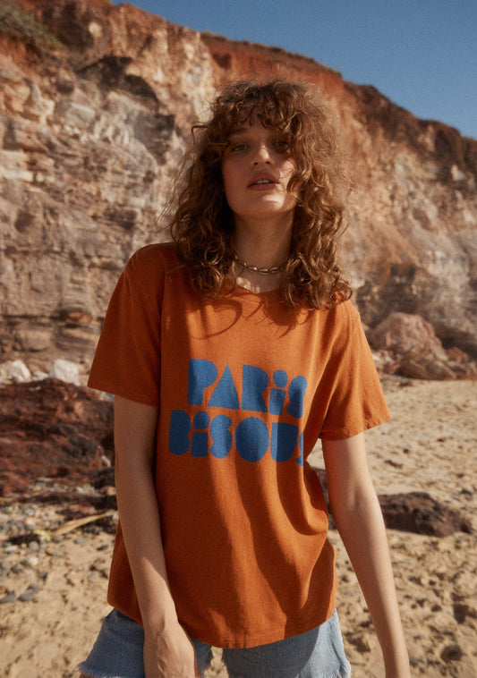 Auguste The Label Paris Kisses Classic Tee (Yellow/Orange)