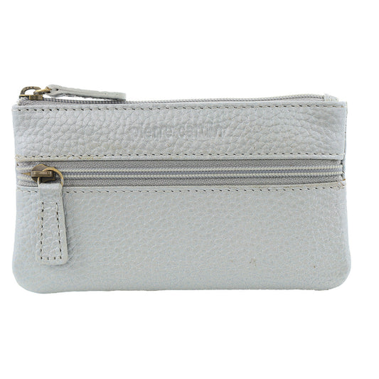 Image of Coin Purses. Productname: Pierre Cardin Leather Coin Purse/Key Holder in Silver colour by brand - Pierre Cardin