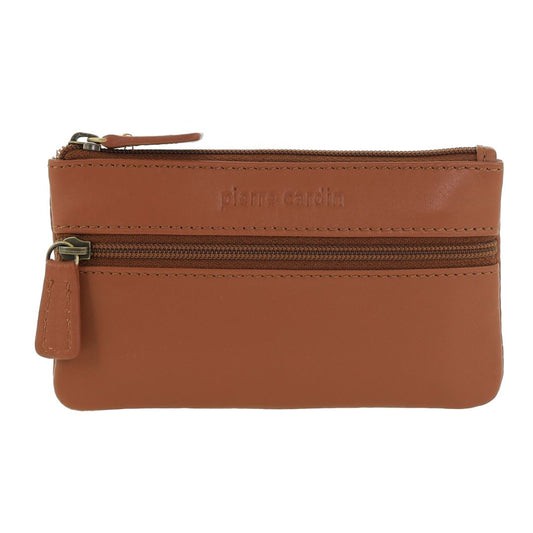 Image of Coin Purses. Productname: Pierre Cardin Leather Coin Purse/Key Holder in Apricot colour by brand - Pierre Cardin