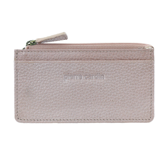 Image of Coin Purses. Productname: Pierre Cardin Coin Purse with Keyring in Pearl colour by brand - Pierre Cardin