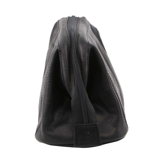 Pierre Cardin Rustic Leather Toiletry (Black)