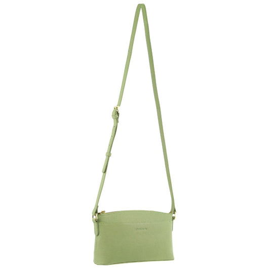 Image of Bags. Productname: Pierre Cardin Leather Ladies Crossbody Bag in Jade colour by brand - Pierre Cardin
