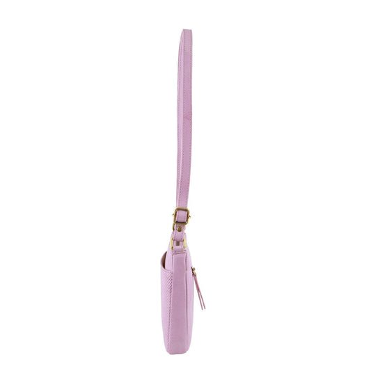 Pierre Cardin Leather Textured Crossbody Bag (Pink)