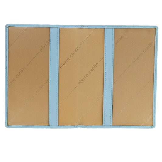 Pierre Cardin Leather Passport Wallet Cover (Aqua)