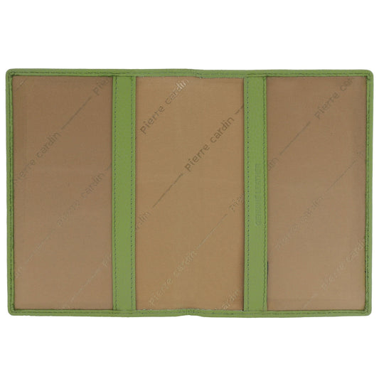 Pierre Cardin Leather Passport Wallet Cover (Jade)