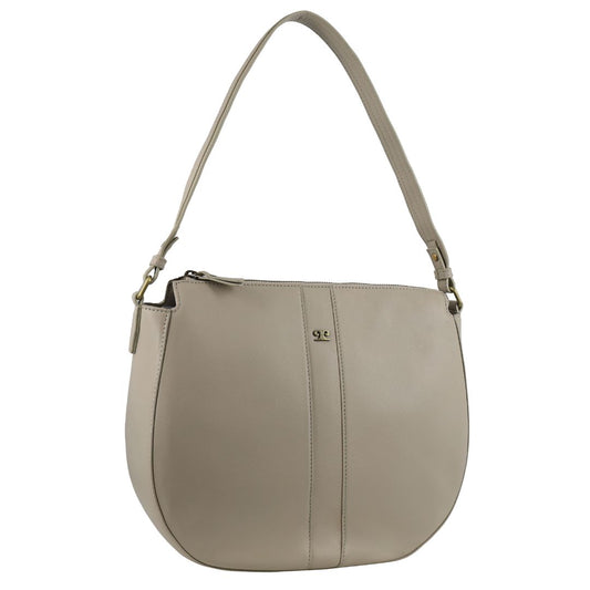 Image of Bags. Productname: Pierre Cardin Ladies Leather Classic Hobo Bag in Bone colour by brand - Pierre Cardin
