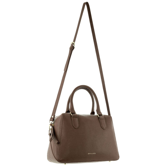 Image of Bags. Productname: Pierre Cardin Ladies Leather Tote Crossbody Bag in Latte colour by brand - Pierre Cardin