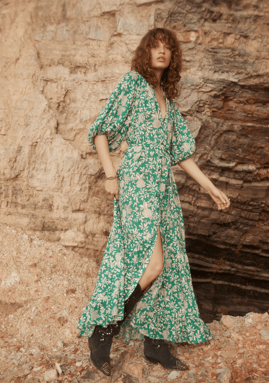 Image of Dresses. Productname: Auguste The Label Peyton Maxi Dress in Green colour by brand - Auguste The Label