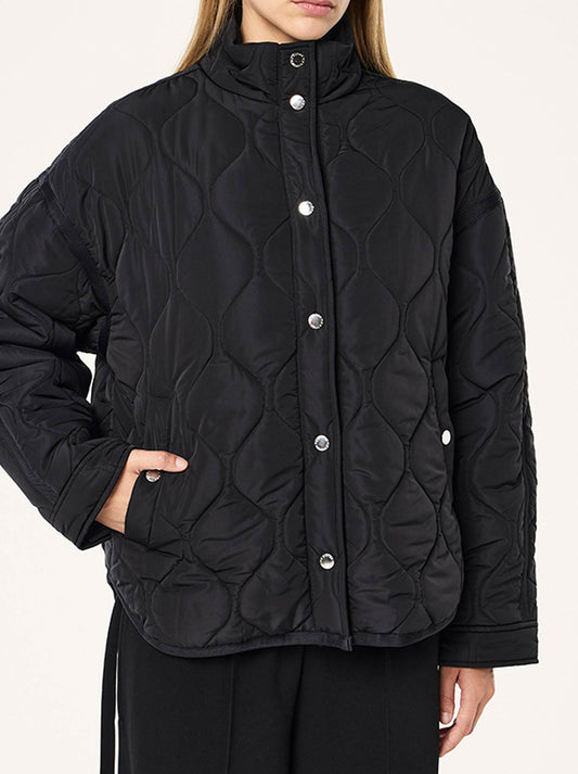 Image of Coats & Jackets. Product name - P.E NATION SURGE QUILT JACKET in Black colour by brand - P.E Nation