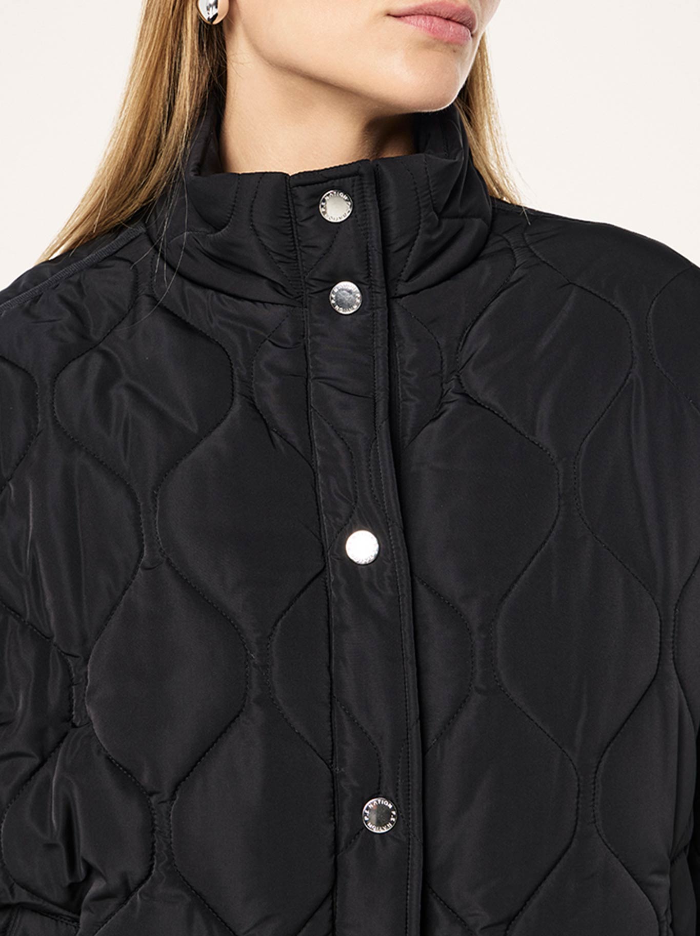 P.E NATION SURGE QUILT JACKET (Black)