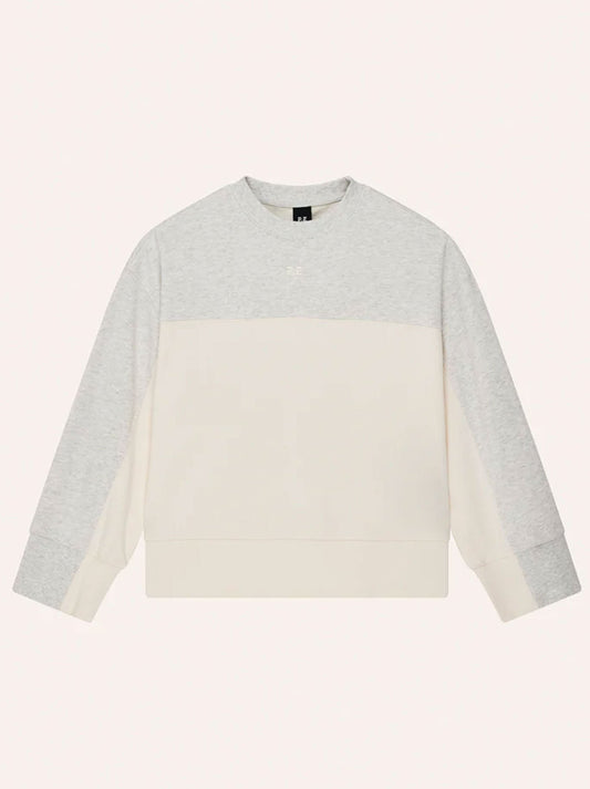 P.E NATION CLUB SWEAT (Grey Marle Whispher White)