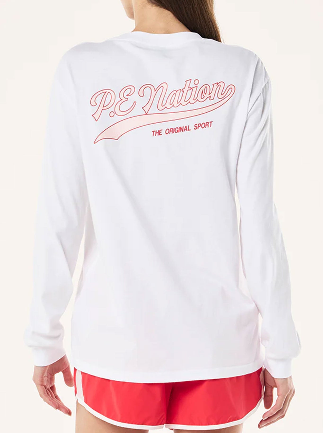 P.E NATION FORMATION LONG SLEEVE TEE (Optic White)
