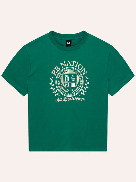 P.E NATION DEFEND TEE (College Green)