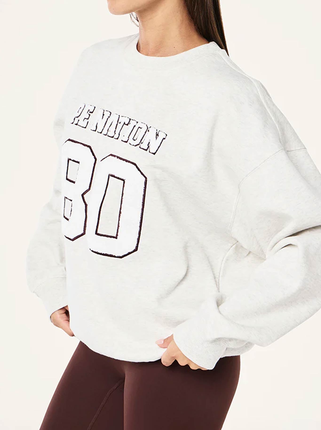 P.E NATION ELYSIAN 2.0 SWEAT (Snow)