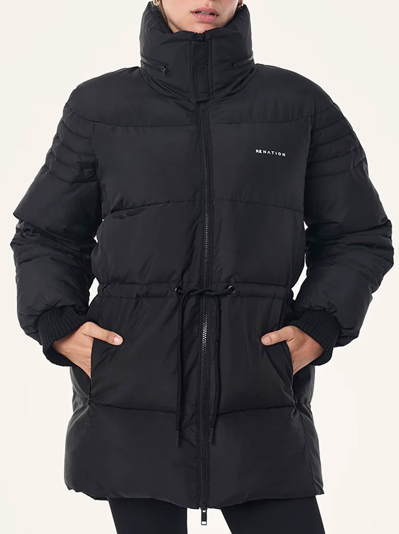 Image of Coats & Jackets. Product name - P.E NATION FULL COURT JACKET in Black colour by brand - P.E Nation