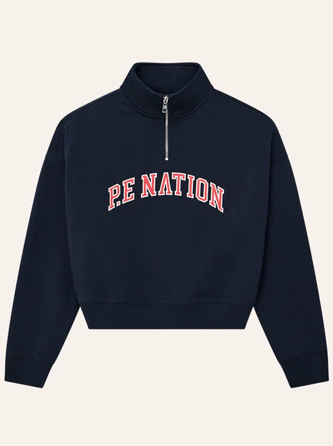 P.E NATION LEGACY QUARTER ZIP SWEAT (Dark Navy)