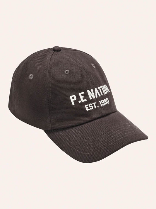 Image of Hats. Product name - P.E NATION PHANTOM CAP in Black Bean colour by brand - P.E Nation